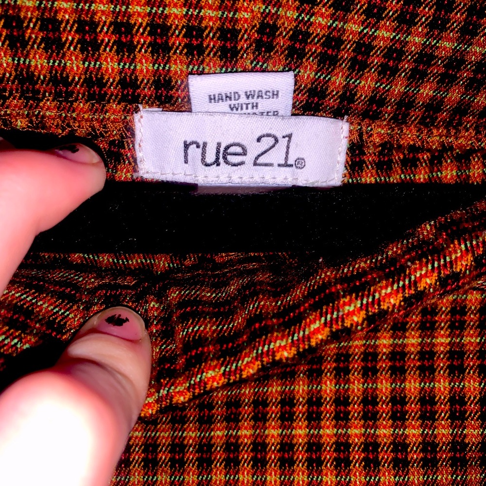 Rue 21 plaid button up pants women
